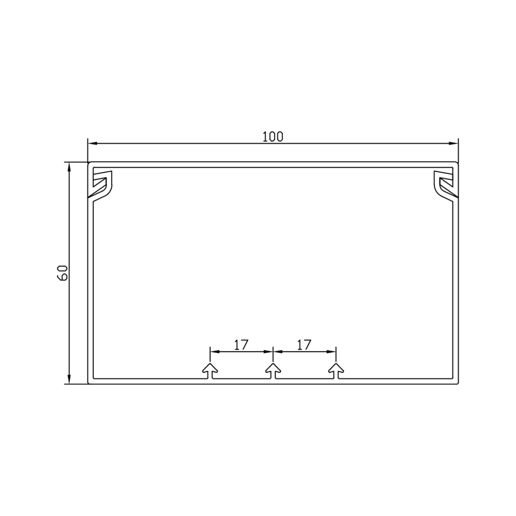 100x60 Maxi Cable Trunking - A Plus Plastic & Electric