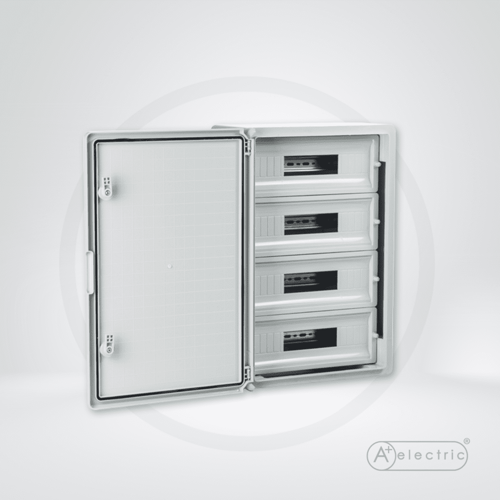 ABS Electrical Distribution Boards with Plain Door A Plus Plastic